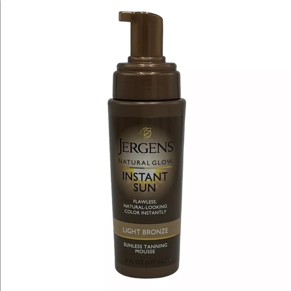 9 Pack Jergens Natural Glow Instant Sun Tanning Mousse Light Bronze 6 oz NO Caps - Picture 2 of 4